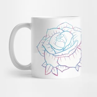 Rose flower outline Mug